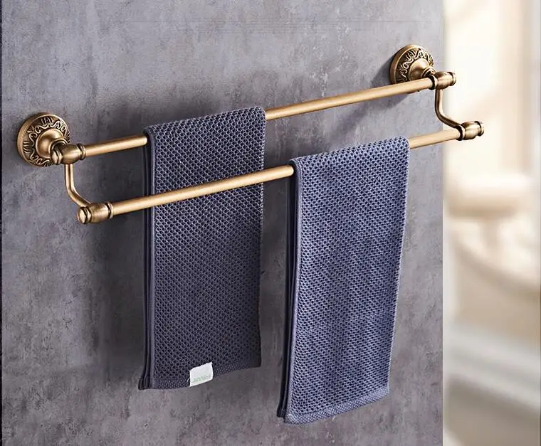 Preise Antike Bronze Geschnitzte Badezimmer Zubehör Set Aluminium Bad Hardware Sets Handtuch Rack, Papier halter Wc Pinsel Halter