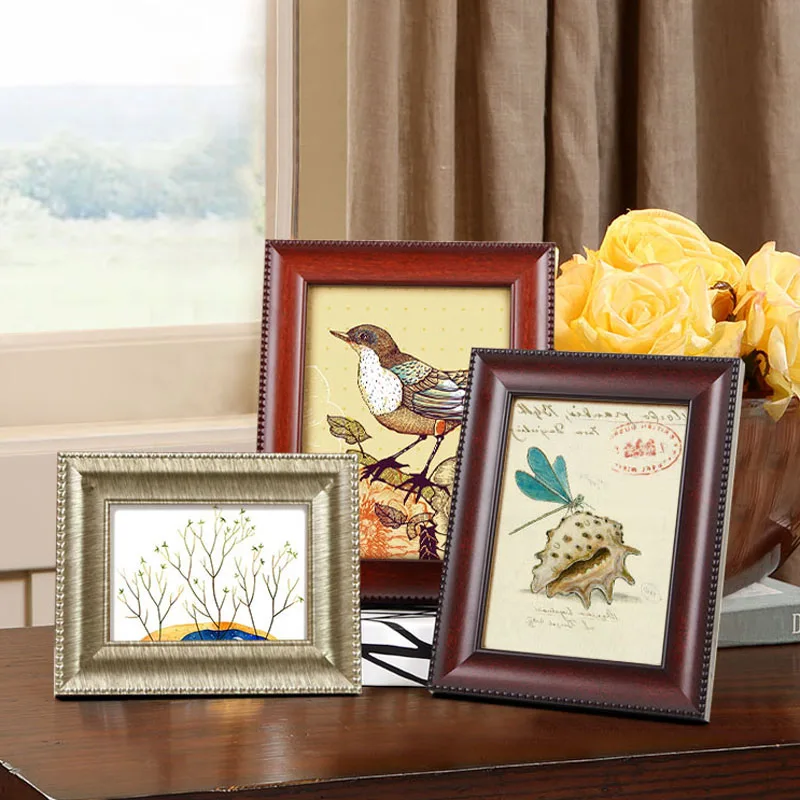 

Nostalgic Style Photo Frames Wall or Desk Decoration Picture Frames 5 6 7 8 10 inch A4 Size