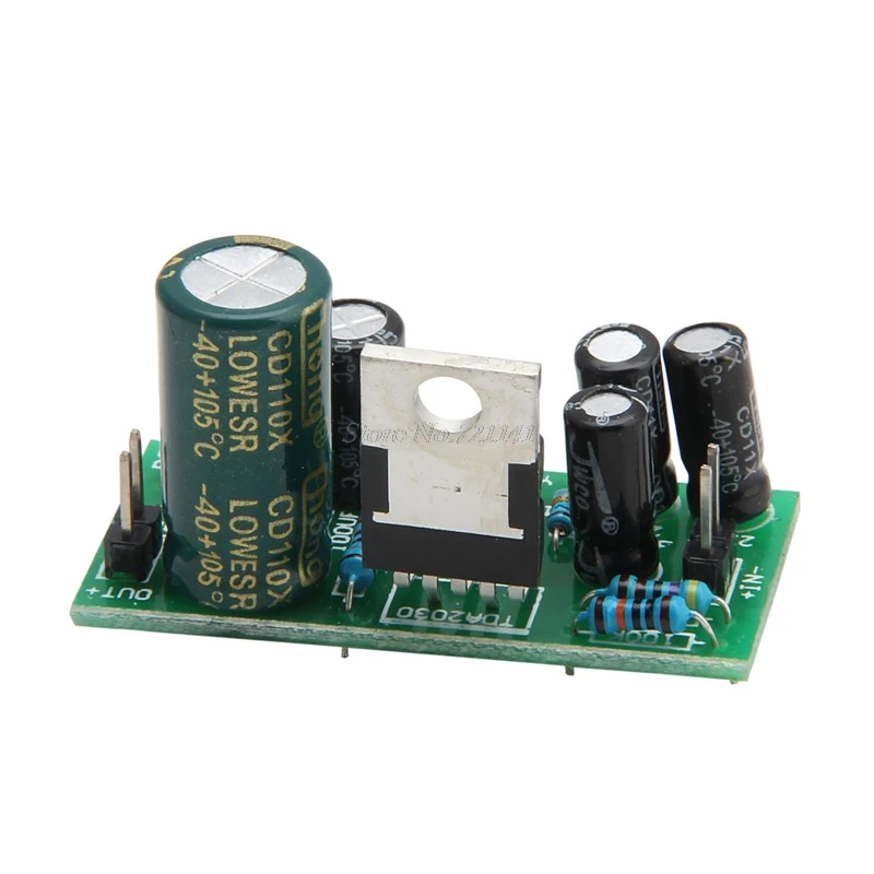 DC 12V 18W 1 CH сабвуфер V3 TDA2030A стерео цифровой аудио усилитель плата DIY Прямая