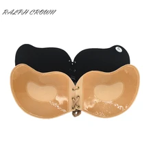 RALPH CROWN Sexy Women Strapless Push Up Bra Silicone Mango Shape Self-Adhesive Front Bust Sexy breathable Push Up A B C D