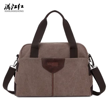 

Summer 2018 New Large Canvas Outdoor Sports Backpack Large Capacity Hand Bill Shoulder Crossing Bag Recreational Men's Bag