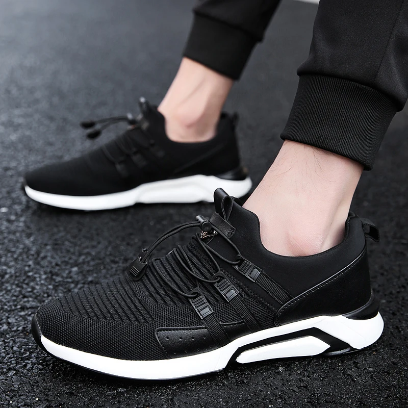 Polali Marca Sapatos Preto Escorregar Calçados Ao De Casuais Respirável Tênis Ar Homens Moda 48 Homem vermelho amp; Tamanho Livre Light rqqwdnI4
