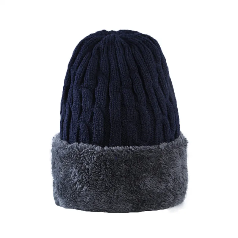 AZUE теплая зимняя шапка шарф теплая вязаная флисовая шапка шарф вязаная шапка бини шарф набор