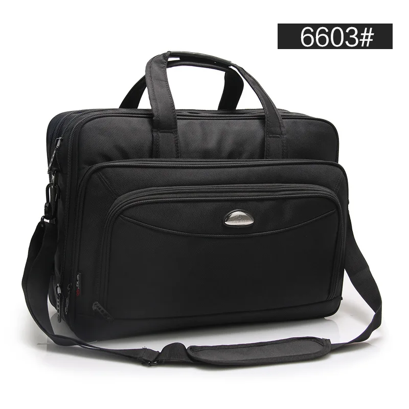 6601 New Fashion Business Man Bag large Capacity Briefcase Oxford Shoulder Bag Handbag Kit Computer Bag Oxford Briefcase