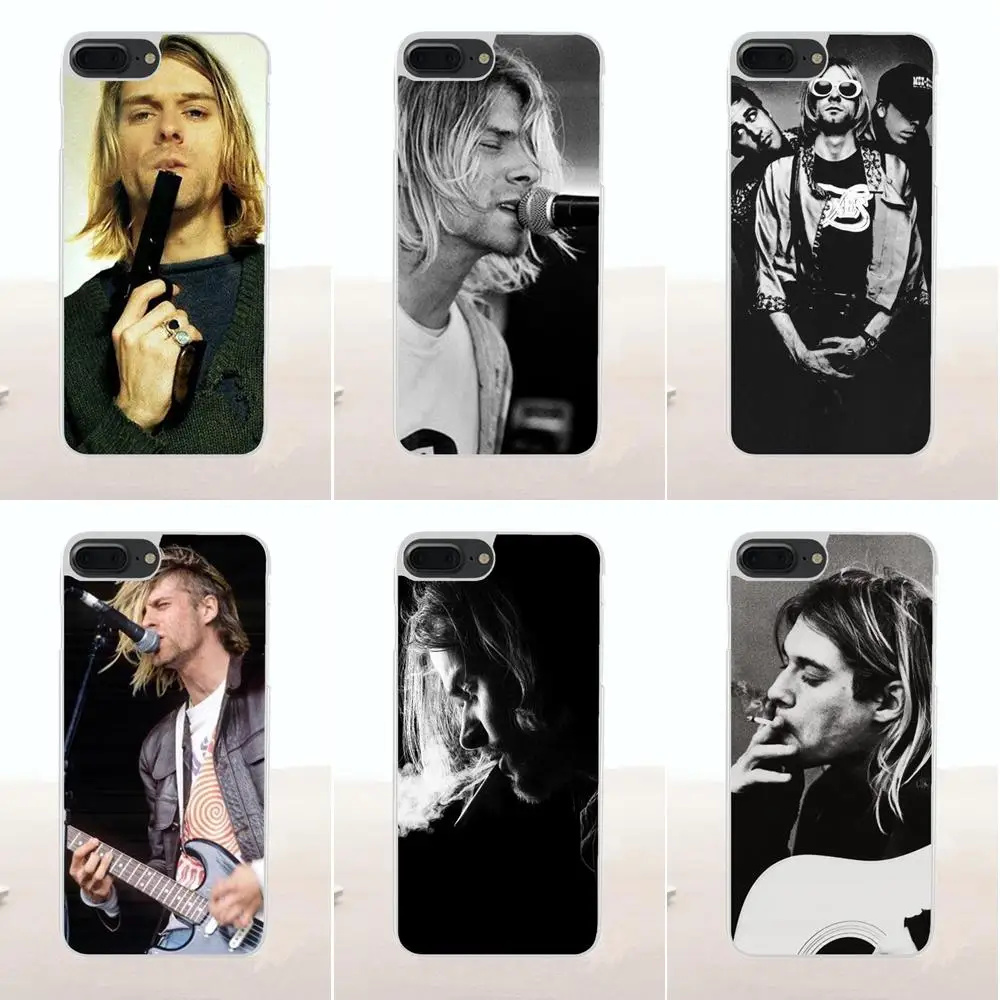 

Bixedx For Apple iPhone 4 4S 5 5C SE 6 6S 7 8 Plus X Special Offer Luxury Mobile Phone Shell Kurt Cobain Nirvana Rock Bands
