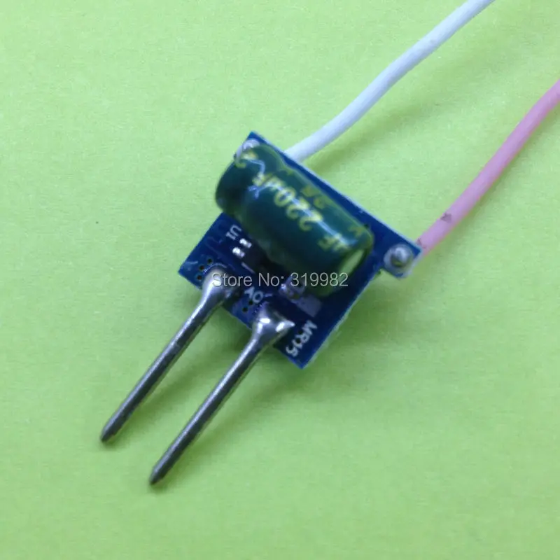 100 шт. MR16 2pin 12V Светодиодный драйвер 1-3X1W трансформатор низкого напряжения 2 фута 280MA постоянный ток 1 Вт 3 Вт Высокая мощность лампы питания