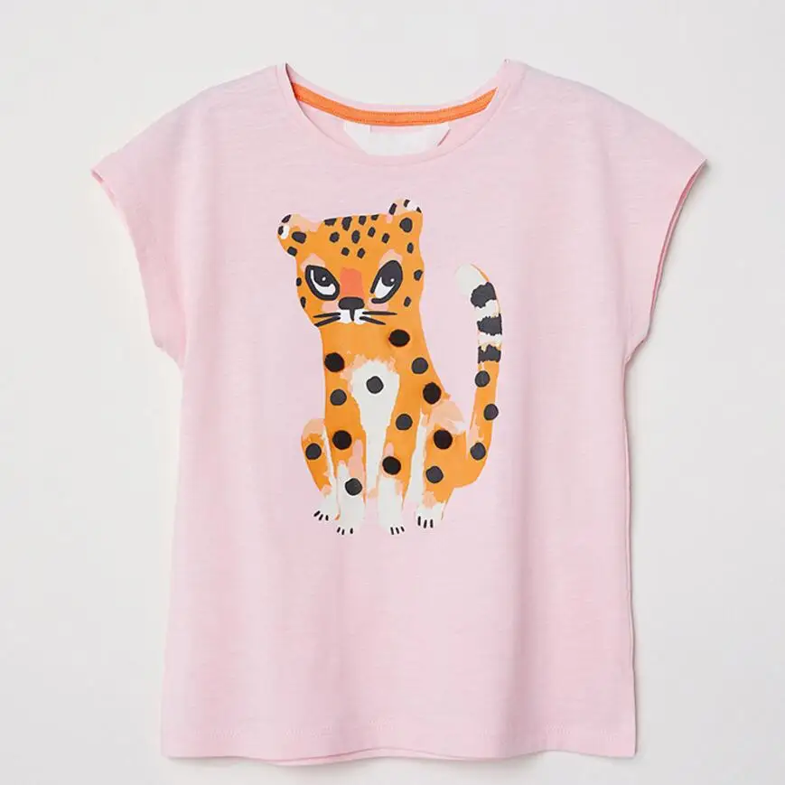Little maven/ г. Летняя одежда для маленьких девочек; брендовая хлопковая футболка в полоску с принтом; футболки для девочек