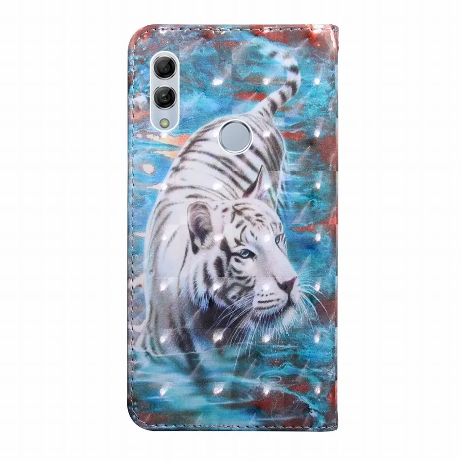 Чехол из искусственной кожи с цветочным рисунком для Huawei Honor 10 9 Lite 8X 7X Y7 Pro Y6 Y5 Prime