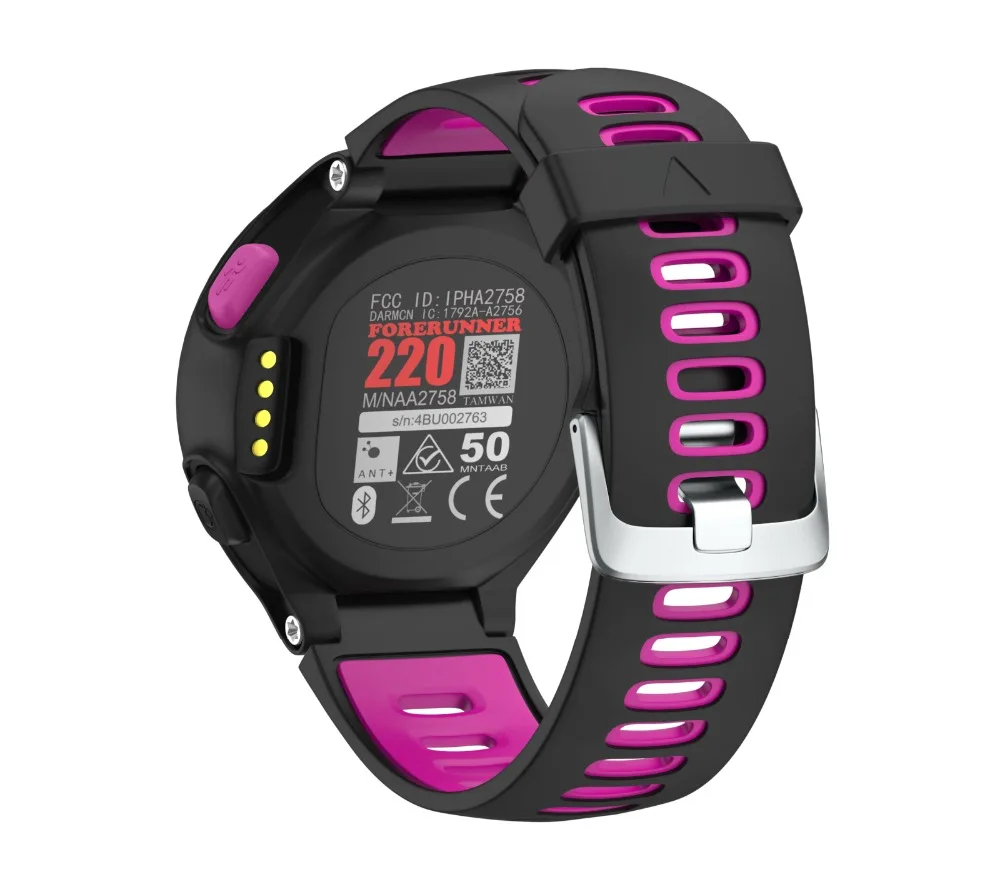 Сменный силиконовый ремешок для наручных часов Garmin Forerunner 220 230 235 630 620 735XT
