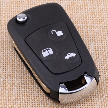 

CITALL 3 Buttons Flip Folding Car Remote Key Shell Cover Case Blank Refit Fit for Ford Focus Fiesta Ka Mondeo