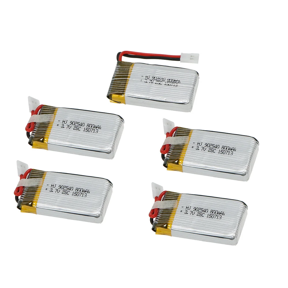

5 Pcs 3.7V 800mAh 25C Lipo Battery for Syma X5C X5SC X5SW Top selling Q7 RC Quadcopter Drone Battery for SYMA Drone