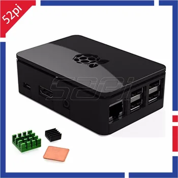 

Free Heat Sinks Set! ABS Black / Transparent Case Enclosure Shell Box for Raspberry Pi 3B / 2B, Not Suit Raspberry Pi 3B+