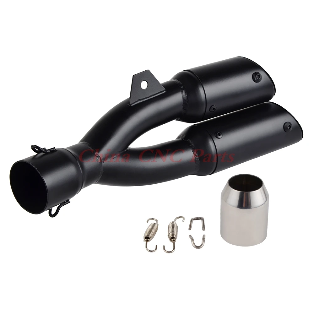 38mm 51mm Slip On Dual Exhaust Muffler Vent Pipe Scooter