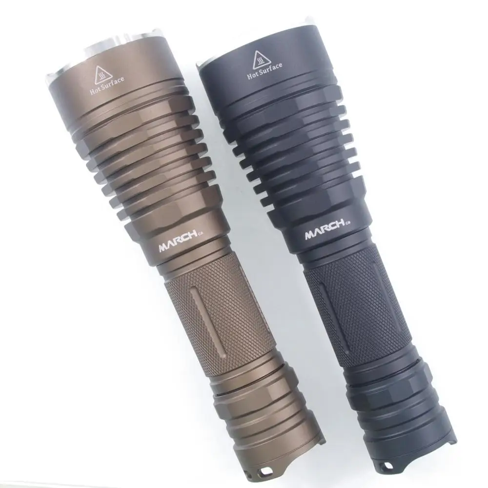 March C8 Luminus SST40 18650 21700 светодиодный фонарь Cree XML XPL XHP35 контроль температуры