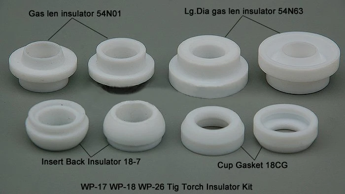 TIG комплект изолятора чашки прокладка 54N01 54N63 18-7 18CG FIT TIG сварочный фонарь SR PTA DB WP-17 18 26 серии 8PK