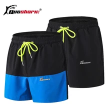 Queshark мужские шорты для бега спортивные короткие брюки тренировочные фитнес шорты эластичные пляжные тренировки короткие брюки