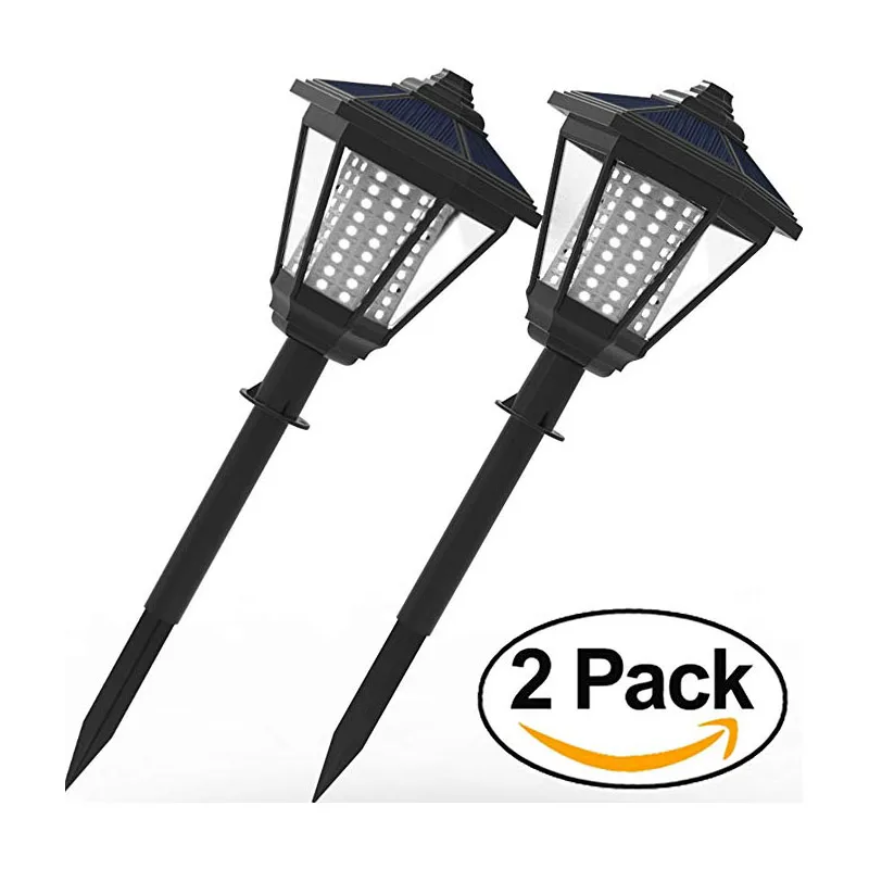 Koop Solar Verlichting 108 LED Decoratieve Kolommen Post Lantaarn Pole Lamp Pathway Tuin Licht Landschap Verlichting voor Patio Yard Deck Pad