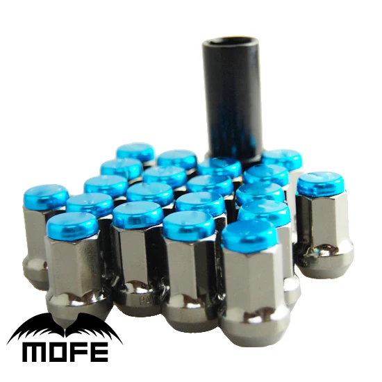 

Mofe 20PCS/SET 35mm Original Logo Heptagon Racing Car Wheels Rim Lug Nuts P1.25 P1.5