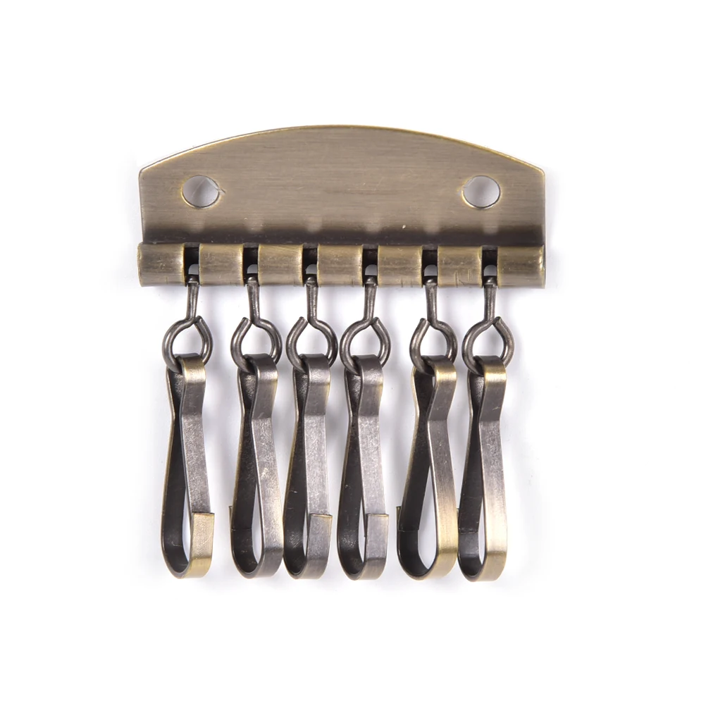1 шт. аксессуары для ключей DIY Сумочка Кошелек внутри брелок для ключей металлическая сумка пряжки ручной работы ткань Кожа ремесло