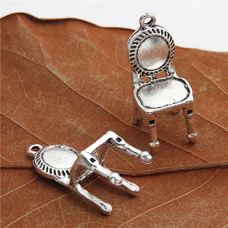 10pcs Antique Silver Small cute 3D chair Furniture charms Wholesale Bracelet Trendy Pendant for Jewelry Finding 31x14mm A2965 10pcs Antique Silver Small cute 3D chair Furniture charms Wholesale Bracelet Trendy Pendant for Jewelry Finding 31x14mm A2965