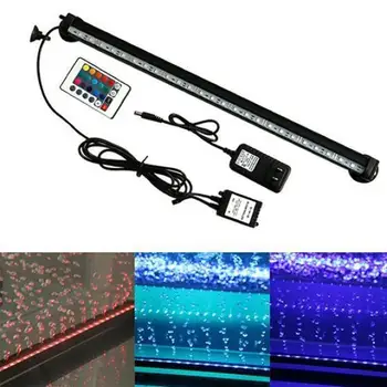 

Urijk Airstone Led Light 5050 LED Aquarium Air Lamp Remote US Plug Fish Tank Lighting