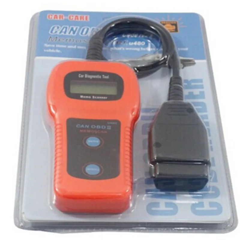 Сканер кодов ошибок двигателя CAN BUS U480 OBD2 диагностический сканер для автомобилей