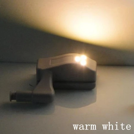 Легко установить внутренний датчик светильник светодиодные металлические изделия под шкаф шарнирный светильник универсальная кухня гостиная шкаф светильник - Цвет: warm white