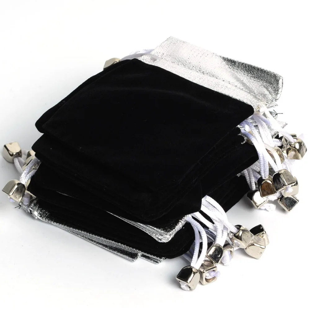 

*2015 New Free Shipping 100Pcs 6.5*8Cm Silver Top Velvet Xmas Birthday Party Jewelry Gift Bags,Phone Wedding Pouches Bags