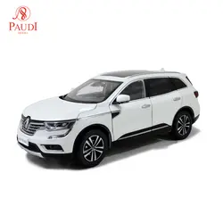 Модель Paudi 1/18 1:18 Масштаб Renault Koleos 2016 белый литой модельный автомобиль игрушка, модель автомобиля открываются двери