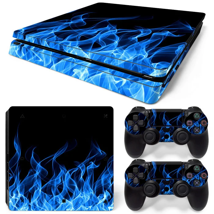 

Newest PS4 Slim Skin Film Protector Sticker Cover Decals For Playstation 4 Slim Console And 2 Controller Skins