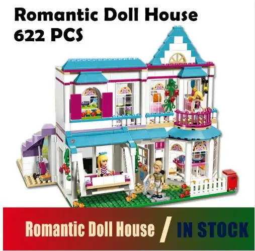

01014 Model building kits Compatible with Lego bricks Girl friends horse set 41314 The Stephanie's House Set 622 pcs