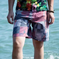 Горячая Летняя дизайнерская печатная плата шорты быстросохнущие пляжные шорты мужские 1616