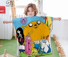Cartoon adventure time funny Hooded baby Boys and Girls Towel Wearable Bath Towel For Kids Travel 3D print Beach Towels style-7 molly moon s hypnotic time travel adventure