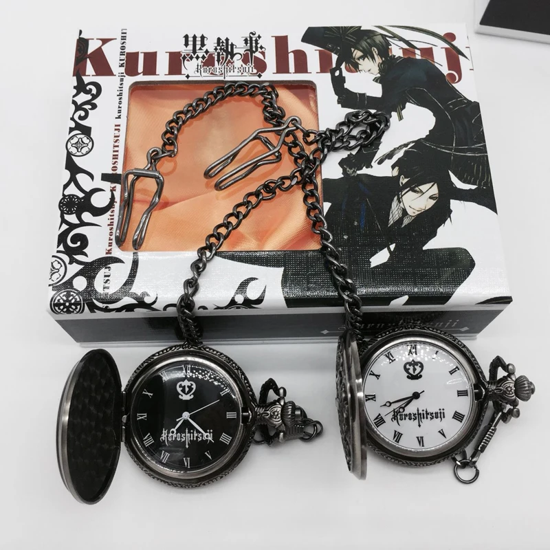 

Japan Anime Cosplay KUROSHITSUJI Black Butler Sebastian Cosplay Watch Collection Model Cosplay Pocket Watch