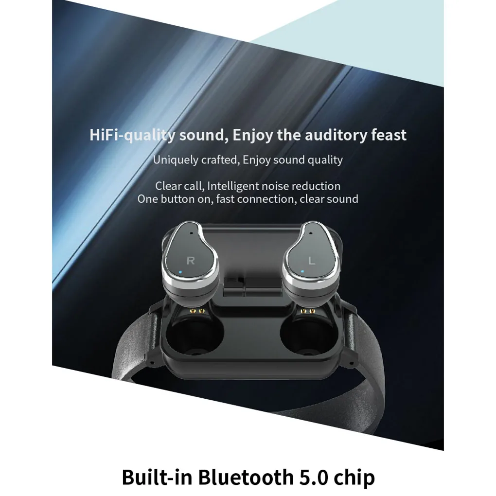 Bluetooth 5,0 пульсометр кровяное давление браслет Сидячий напоминание наручные часы беспроводные наушники-вкладыши