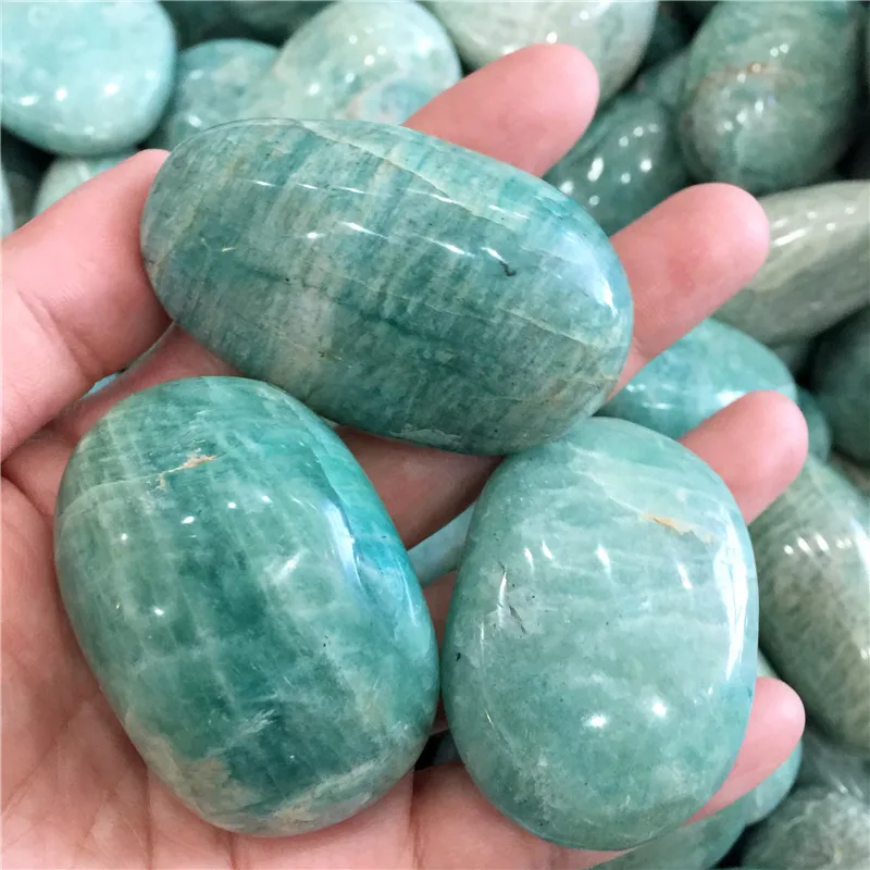 Natural Green Amazonite Palm Stone Raw Gemstone Amazon Stone Crystal Meditation Healing Energy Mineral Buy At The Price Of 6 99 In Aliexpress Com Imall Com