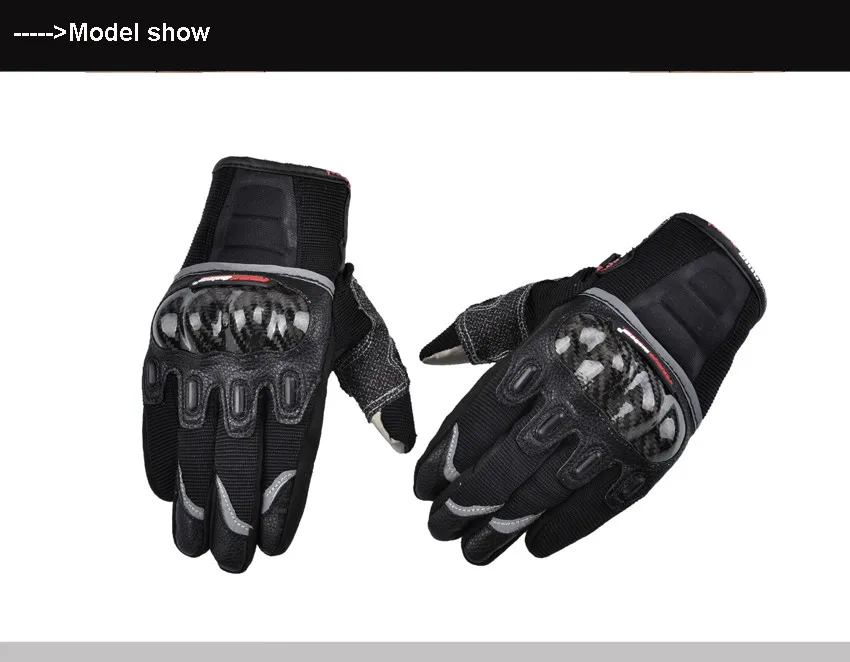 Новейший сенсорный экран motorcycle gloves перчатки мото AtV мотоциклетной перчатки Углеродное волокно мото защита m~XXl