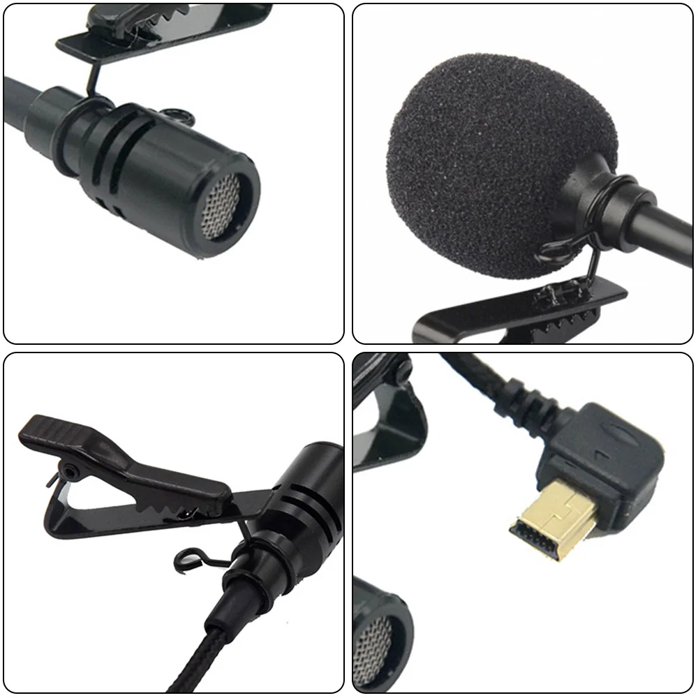 Профессиональный внешний USB микрофон AIYIMA с зажимом для воротника SJCAM SJ6 LEGEND SJ7 STAR
