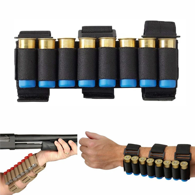 Tactical 8 Round Shotgun Shell Holder Airsoft Nylon Carrier Arm Band