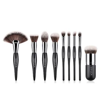 

VVHUDA Professional Makeup Brushes 9Pcs Super Soft Dense Bristles Foundation Highlight Eyeshadow Powder Coutour Cosmetics Sets