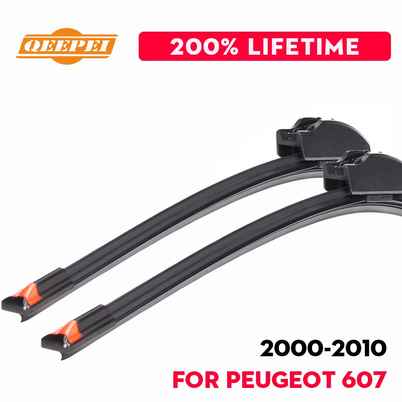 QEEPEI Replace Wiper Blade For Peugeot 607 2000 2010 Silicone Rubber