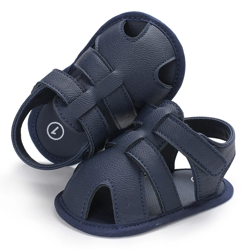 Кожаные сандалии для маленьких мальчиков и девочек; летняя обувь для малышей на мягкой подошве для младенцев; унисекс; Лидер продаж года