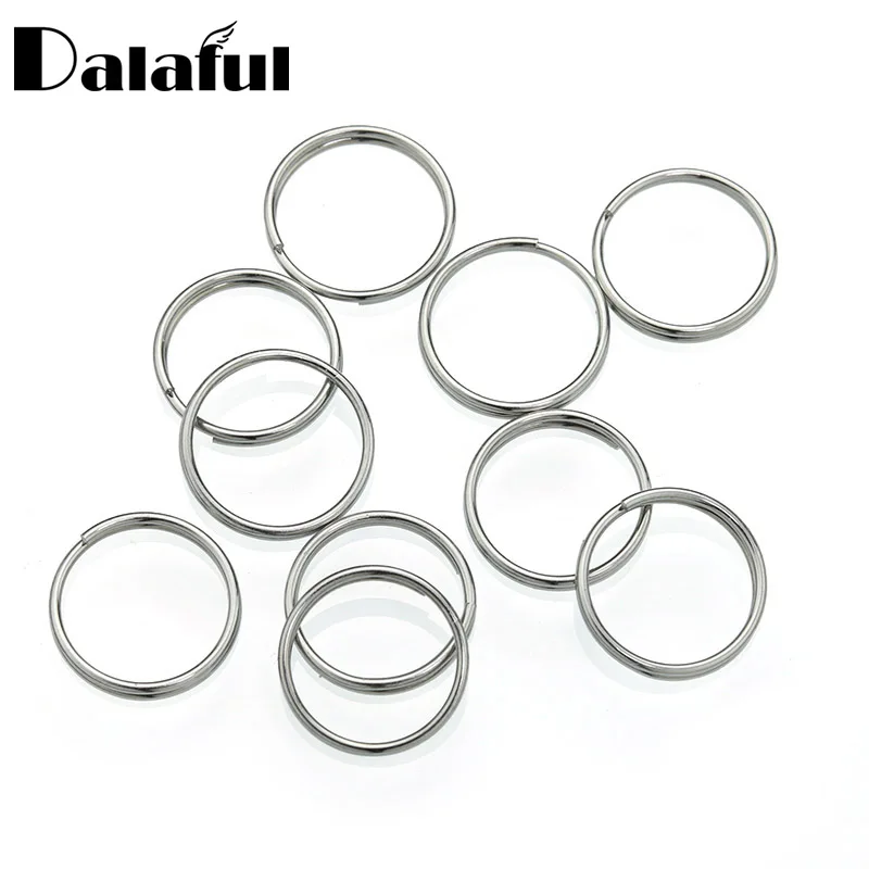 

10pcs/bag 12mm Split Key Rings Stainless Steel Keychain Silver Color for Pet ID Tags Pet Dog Cats Key Fob Accessories P001
