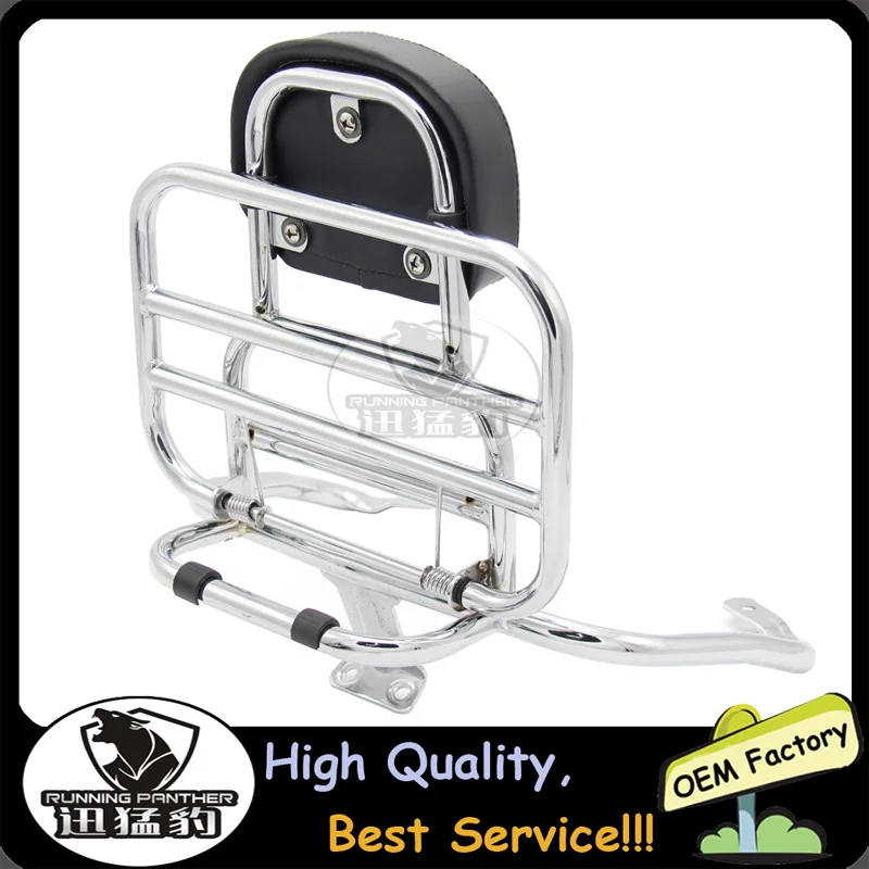 Багажная стойка задняя хромированная для piaggio Vespa GTS 300 250 125 все