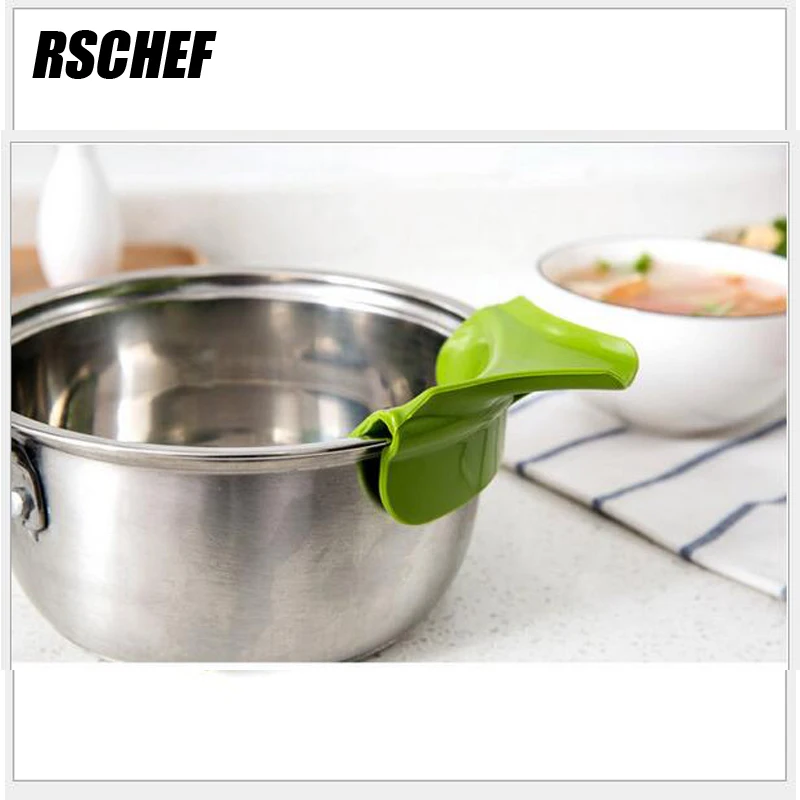 RSCHEF кухонная утварь пищевой силикагель направляющая зеленая воронка|kitchen