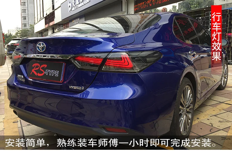 Автомобильный Стайлинг для Toyota Camry задние фонари Camry светодиодный задний фонарь DRL+ Динамический сигнал поворота+ тормоз+ задний фонарь заднего хода 4 шт