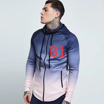 

B1 Spring Men's Custom Print Logo Hoodies Zipper Cotton Rock Hooded Man Comfortable Tracksuit Male Sweatshirts Streetwear Hoody