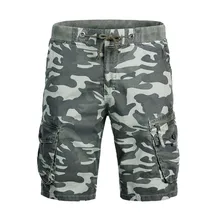 Fashsiualy бермуды masculina Модные мужские хлопковые карманы камуфляж на открытом воздухе рабочие брюки Карго короткие брюки шорты мужские
