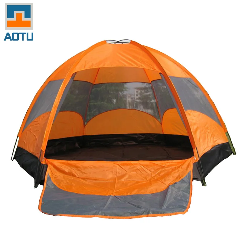 AOTU Camping Tent Large Double Layer Pressure Glue Tent Waterproof