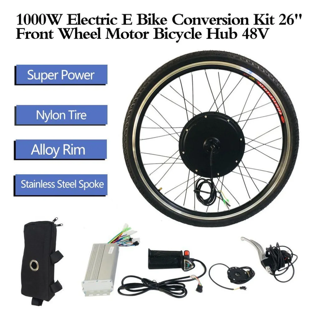 26 front wheel electric bike kit